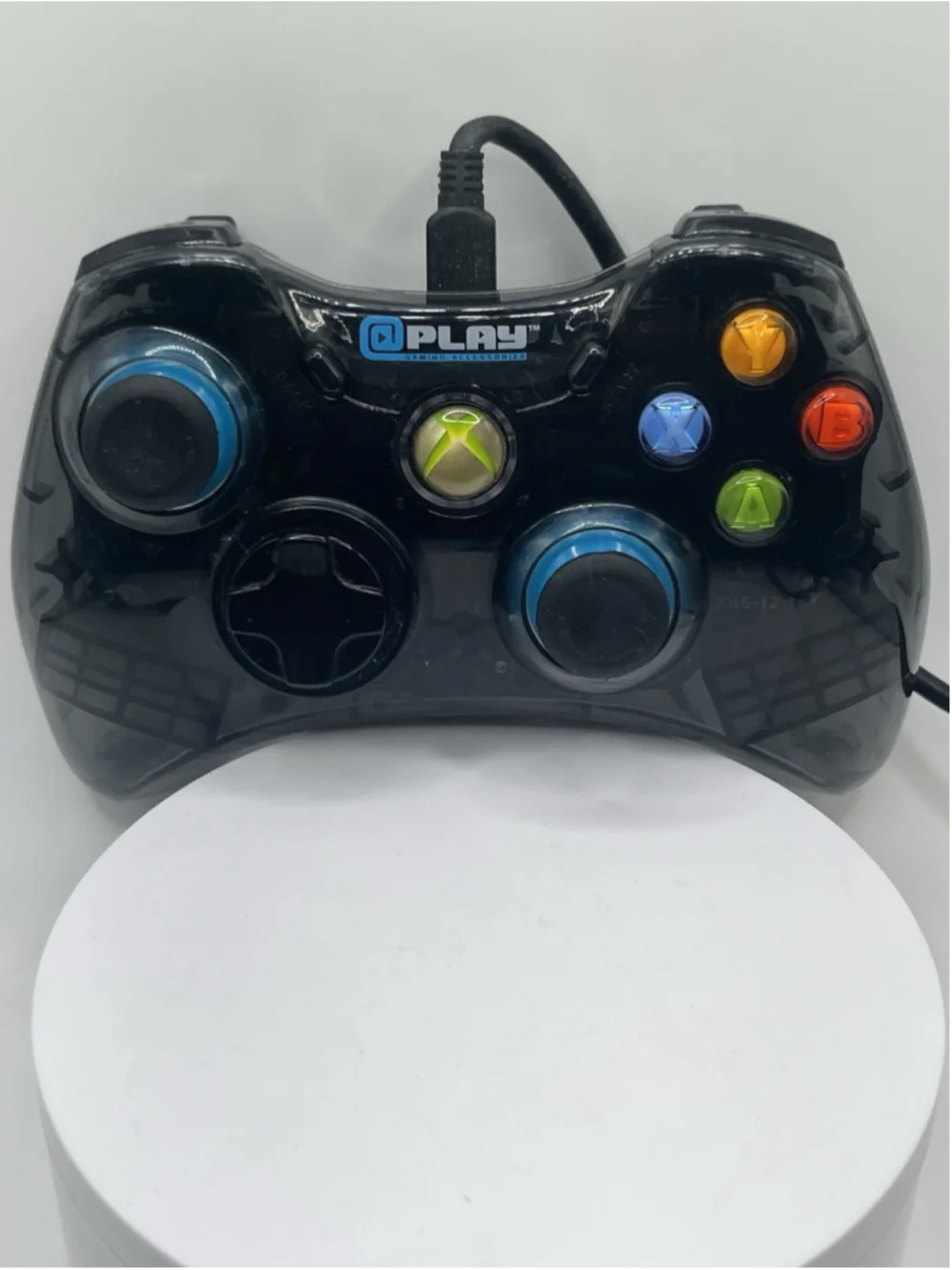 Play Gaming Wired Controller For XBOX 360 SMOKE CLEAR BLACK W/WIRE SEE ALL